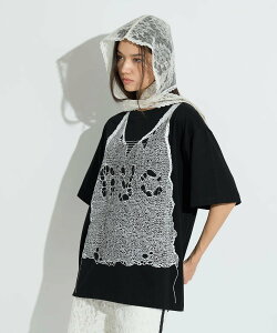 ROYAL FLASH ANNA SUI NYC/�A�i �X�C �G�k���C�V�[/�g�����v���C���v�����g�r�b�OT�V���c ���C�����t���b�V�� �g�b�v�X �J�b�g�\�[�ET�V���c �z���C�g �u���b�N �s���N�y���������z
