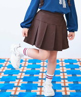 devirock 【イージーウォッシュ】1分丈 プリーツスカッツ 子供服 キッズ 女の子 吸水 26AW デビロック ス…