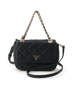 GUESS GUESS/(W)JULIET Mini Flap Bag �Q�X �o�b�O �V�����_�[�o�b�O �u���b�N�y���������z