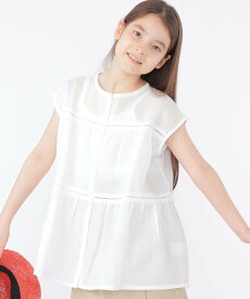 【SALE／40%OFF】SHIPS KIDS SHIPS KIDS:140~150cm / ウェーブ ストライプ チュニック シップス ワンピース・ドレス チュニック ホワイト ブルー【送料無料】