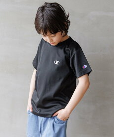 GLOBAL WORK Champion速乾半袖T/キッズ/一部店舗限定/979776 グローバルワーク トップス カットソー・Tシャツ ブラック ホワイト