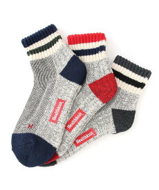 ADPOSION ADPOSION/(M)【Healthknit】3足セット ヘビーウェイトクウォーターソックス テットオム 靴下・レッグウェア 靴下 ホワイト