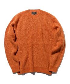 BEAMS PLUS BEAMS PLUS / 7ゲージ ガーター ステッチ クルーネック ビームス メン トップス ニット ホワイト ブラック オレンジ ネイビー ゴールド【送料無料】