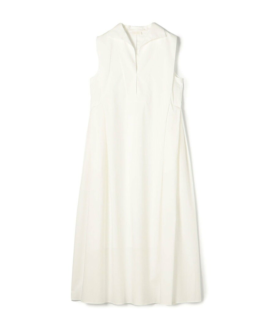 【SALE/40%OFF】Ballsey プロセスドコットン スキッパーカラーワンピース トゥモローランド ワンピース・ドレス ワンピース ホワイト ブルー【送料無料】