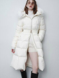 【SALE／30%OFF】SNIDEL 【00サイズあり】スタイルアップフレンチダウンロングコート スナイデル ジャケット・アウター その他のジャケット・アウター ピンク ブラック ホワイト【送料無料】