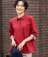 【SALE／30%OFF】DECOY 【chiyoさんコラボ】ロンドンマーチ7分袖ポロシャツ【オーガニックコットンブレン…