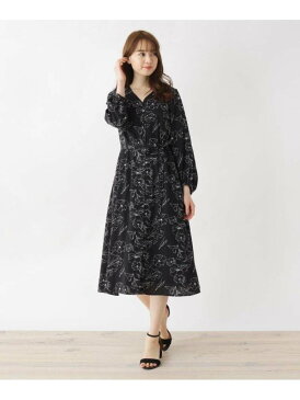 Index ラインフラワーフロントボタンワンピース Web限定サイズ Rakuten Fashion 楽天ファッション 旧楽天ブランドアベニュー As0366