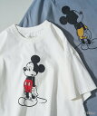 【SALE／15%OFF】FREAK'S STORE 限定展開/別注/Mickey Mouse/ミッキーマウス 25SS フリークスストア トップス カットソー・Tシャツ ブルー ベージュ ブラック ホワイト【送料無料】
