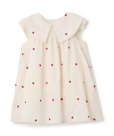 【SALE／44%OFF】petit main 【リンク】衿ハート刺しゅうワンピース(キッズ) ナルミヤオンライン ワンピース・ドレス シャツワンピース ピンク ネイビー ブルー