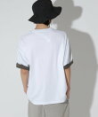 袖配色ロゴ刺繍Tシャツ