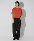 袖配色ロゴ刺繍Tシャツ