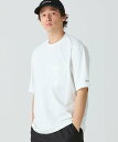 【SALE／40%OFF】LACOSTE ワンポイントロゴ オーバーサイズ ポケット半袖Tシャツ 透け防止 速乾 ストレッチ ラコステ トップス カットソー・Tシャツ ホワイト ブルー ブラック【送料無料】