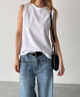【SALE／20%OFF】El mar El mar ヴィンテージコットンクルータンク キャナルジーン トップス ノースリー…