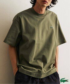 417 EDIFICE 【LACOSTE / ラコステ】417別注マイクロカノコモックネックTEE フォーワンセブン エディフィス トップス カットソー・Tシャツ ホワイト ブラック カーキ【送料無料】