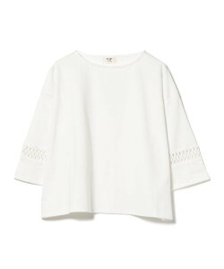 BEAMS HEART WOMEN �� ���[�X �v���I�[�o�[ �r�[���X �n�[�g �g�b�v�X �J�b�g�\�[�ET�V���c �z���C�g �O���[�y���������z