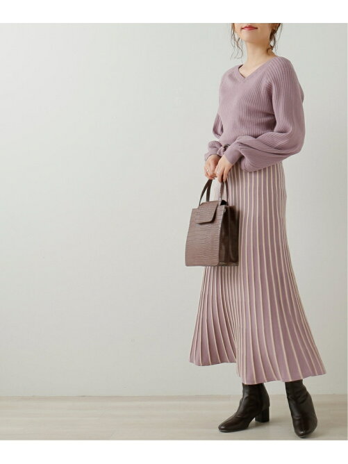 Ray Cassin ベルト付き配色プリーツニットワンピース Rakuten Fashion 楽天ファッション 旧楽天ブランドアベニュー Ch4369