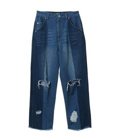 【SALE／40%OFF】Candy Stripper (W)DAMAGE DENIM PANTS キャンディストリッパー パンツ ジーンズ・デニムパンツ ブラック ブルー【送料無料】