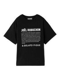 gelato pique 【接触冷感】【JOEL ROBUCHON】レーヨンロゴTシャツ ジェラートピケ インナー・ルームウェア その他のインナー・ルームウェア ブラック ホワイト【送料無料】