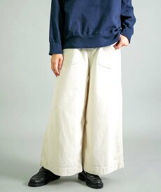 【SALE／30%OFF】OMNIGOD リクラインドクロスPWイージーワイドパンツ ドミンゴ パンツ その他のパンツ グリーン ホワイト ブラウン【送料無料】