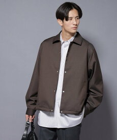 NANO universe DELEGANTE エアリーサキソニーコーチジャケット ナノユニバース ジャケット・アウター ブルゾン・ジャンパー ブラウン ベージュ グレー【送料無料】