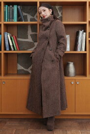 rienda 25オーバーネックシンデレララインコート リエンダ ジャケット・アウター その他のジャケット・アウター グレー ベージュ ブラック【送料無料】