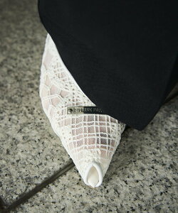 PRANK PROJECT �}���`�t�@�u���b�N�E�F�b�W�\�[���J�b�g�~���[�� / Wedge-Sole Cut Mules �v�����N �v���W�F�N�g �V���[�Y�E�C �~���[���y���������z