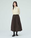 タフタ バルーン スカート 26AW 秋新作 ロングシーズン 着回し イージーケア きれいめ オンオフ