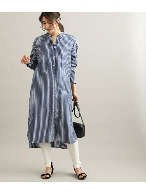 Vis 鎌倉シャツ Vis バンドカラーロングワンピース Rakuten Fashion 楽天ファッション 旧楽天ブランドアベニュー T