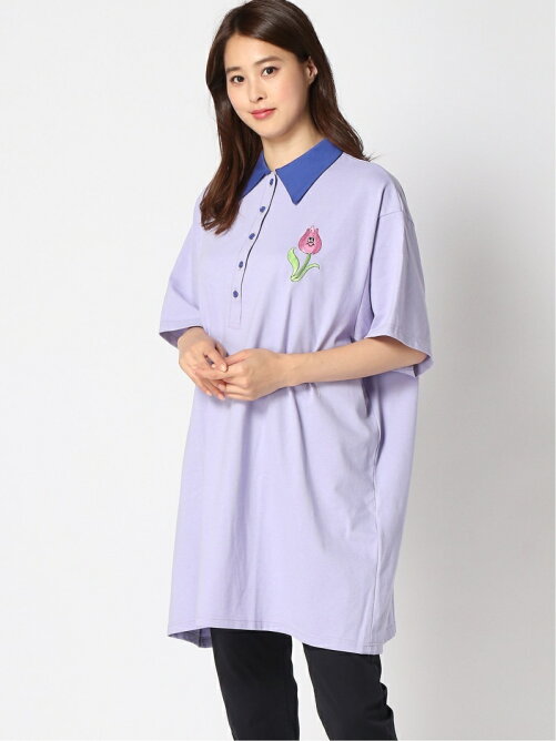 Punyus W フレンズ刺繍ポロシャツワンピース Rakuten Fashion 楽天ファッション 旧楽天ブランドアベニュー Dj70