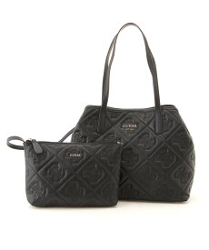 GUESS (W)VIKKY Ii 2 In 1 Tote ゲス バッグ トートバッグ ブラック ホワイト ピンク【送料無料】