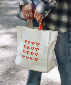 BEAMS HEART WOMEN B-HEART���S �L�����o�X �o�b�O �r�[���X �n�[�g �o�b�O �n���h�o�b�O �u���b�N ���b�h �I�����W