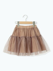 【SALE／50%OFF】Samansa Mos2 Lagom チュールスカート サマンサモスモス スカート その他のスカート ベージュ ブラウン