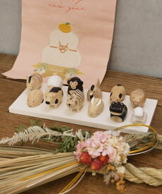 BIRTHDAY BAR 【WEB限定】ぽれぽれえとセット(十二支+台座) バースデイバー インテリア・生活雑貨 その他のインテリア・生活雑貨 ベージュ【送料無料】