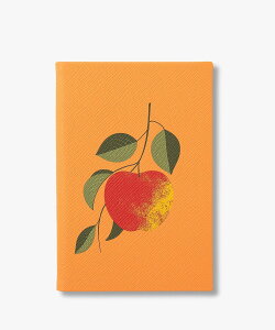 SMYTHSON Fruits Apple Chelsea Notebook in Panama �X�}�C�\�� ���[�� �蒠�E������ �I�����W�y���������z