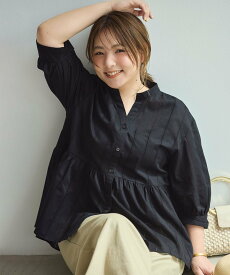 【SALE／20%OFF】UNFILO 【野呂佳代さん着用】ペプラム ギャザーブラウス アンフィーロ トップス シャツ・ブラウス ブラウン ブルー ホワイト ベージュ ブラック レッド【送料無料】