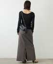 【セットアップ対応】カットストレートスカート