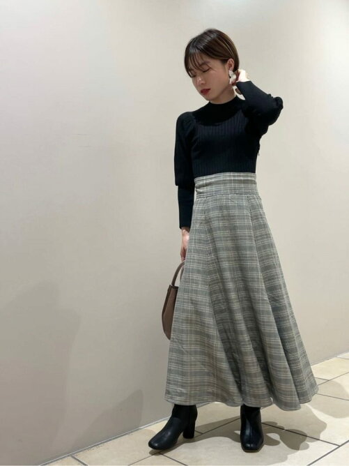 Fray I D 00サイズ展開 リブニットコンビチェックワンピース Rakuten Fashion 楽天ファッション 旧楽天ブランドアベニュー Dr7371