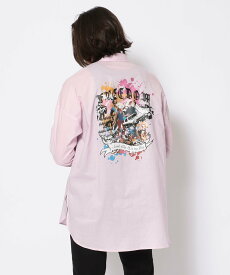 【SALE／50%OFF】B'2nd Kare/ME(カーミー)別注プリントシャツ ビーセカンド トップス シャツ・ブラウス ピンク ブラック ホワイト【送料無料】