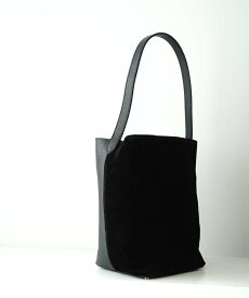 DRESSTERIOR AULENTTI(オウレンティ)【別注】ワンハンドル スウェードコンビバッグ ドレステリア バッグ ショルダーバッグ ブラック【送料無料】