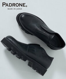 PADRONE PADRONE/INSTEP GORE SHORT BOOTS with Chunky Sole 【WATER PROOF LEATHER】 インステップゴアショートブーツ チャンキーソール 革靴 メンズシューズ 日本製 MADE IN JAPAN パドローネ セットアップセブン シューズ・靴 レースアップ・ドレスシューズ 【送料無料】