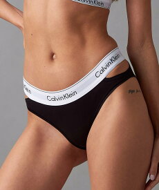 Calvin Klein Underwear (W)【公式ショップ】 カルバンクライン MODERN COTTON DECONSTRUCTED ビキニショーツ Calvin Klein Underwear QF7201AD カルバン・クライン インナー・ルームウェア ショーツ ブラック グレー【送料無料】