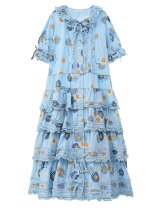 楽天市場】ピンクハウス ワンピース（カラーブルー）（レディース  