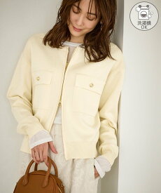 【SALE／20%OFF】ROPE' PICNIC 【WEB限定】ミラノリブジップアップカーディガン/イージーケア ロペピクニック トップス カーディガン レッド グリーン ブラック ベージュ【送料無料】