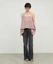 イレギュラーヘムバックリボンキャミ