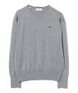 【別注】LACOSTE for BEAMS BOY / クルー ネック ニット