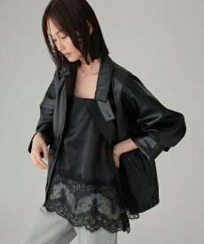 BABYLONE ヘムレースキャミソール バビロン トップス キャミソール ブラック ホワイト【送料無料】