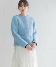 『WEB/一部店舗限定』ウール混ブークレニットジャケット