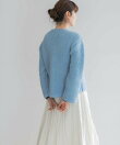 『WEB/一部店舗限定』ウール混ブークレニットジャケット