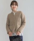 『WEB/一部店舗限定』ウール混ブークレニットジャケット