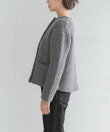 『WEB/一部店舗限定』ウール混ブークレニットジャケット